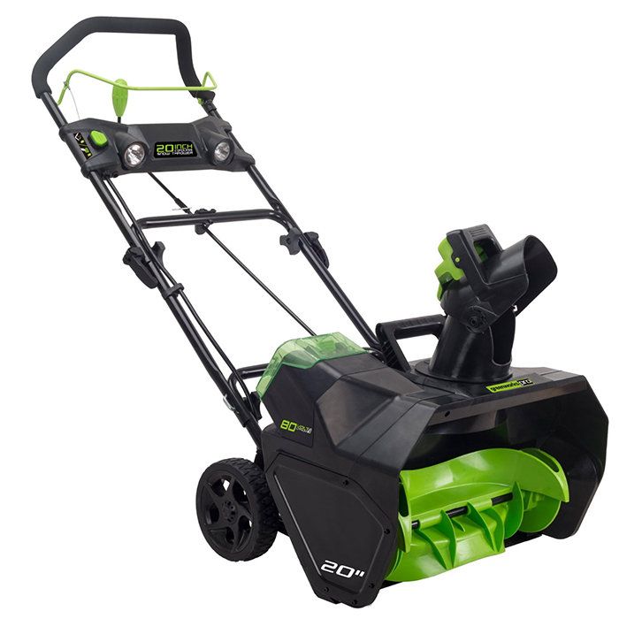 Аккумуляторный снегоуборщик Greenworks GD80SB 80V