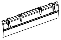 фото Задний скребок с резинкой для подметальной машины nilfisk sw250