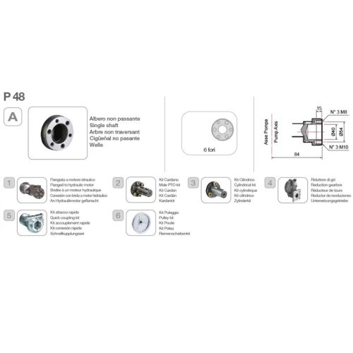 картинка Насос мембранно-поршневой Comet P48 (52,6 л/мин; 30 бар) фото 2 картинка Насос мембранно-поршневой Comet P48 (52,6 л/мин; 30 бар) фото 2