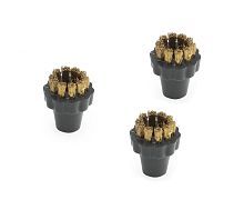 фото Комплект круглых щеток с латунной щетиной, 3 шт