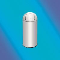 фото Ведро цилиндрич. 25 л с крышкой-качель PUSH AL72025SV