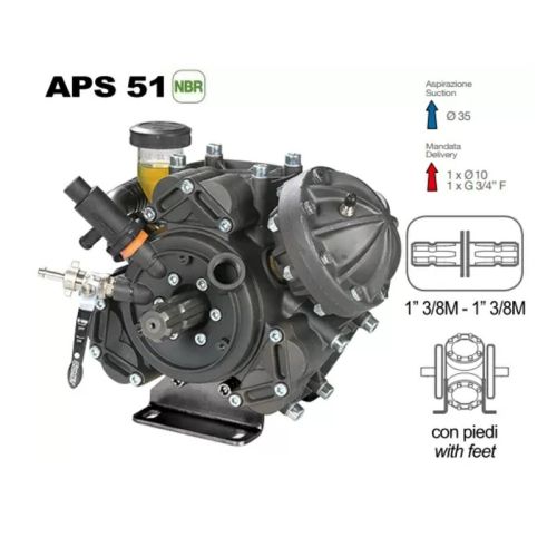 картинка Насос мембранный Comet APS 51 (50,7 л/мин; 40 бар) фото 6 картинка Насос мембранный Comet APS 51 (50,7 л/мин; 40 бар) фото 6