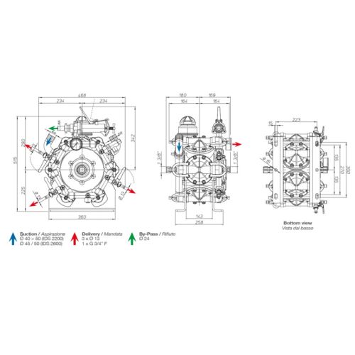 картинка Насос мембранно-поршневой Comet IDS 2600 (249 л/мин; 50 бар) фото 4 картинка Насос мембранно-поршневой Comet IDS 2600 (249 л/мин; 50 бар) фото 4