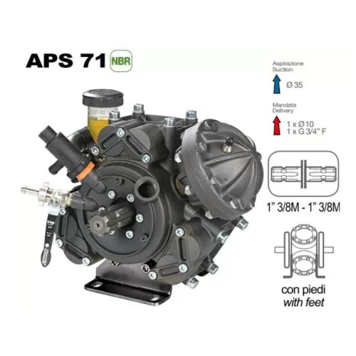 картинка Насос мембранный Comet APS 71 (67,2 л/мин; 50 бар) фото 7 картинка Насос мембранный Comet APS 71 (67,2 л/мин; 50 бар) фото 7